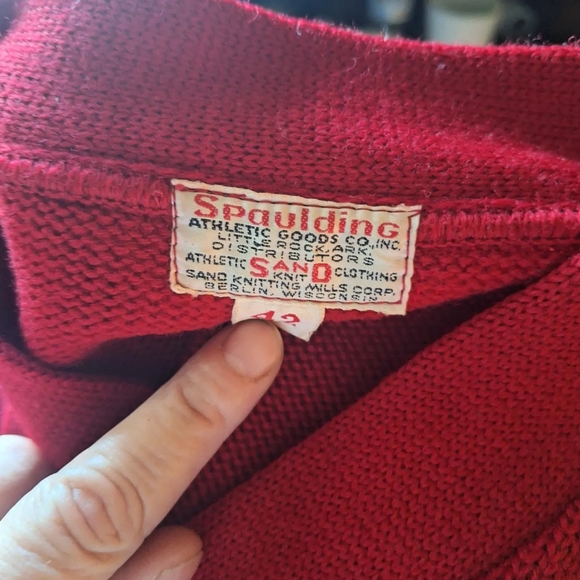 Spaulding size 42 varsity cardigan - Picture 2 of 2